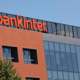 Fachada de las oficinas de Bankinter en Madrid. E.P./Marta Fernández