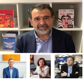 Arsenio Escolar, Ignacio Rojas, Matilde Pelegrí y Juan Checa