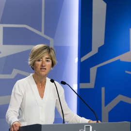 Pili Zabala, parlamentaria de Elkarrekin Podemos,en una foto de archivo. EFE