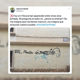 Tuit del alcalde de Alcora, Samuel Falomir.