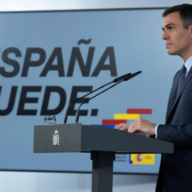 El presidente del Gobierno, Pedro Sánchez, este domingo. EFE