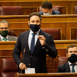 Santiago Abascal en la sesión de control al Gobierno del 14 de octubre.