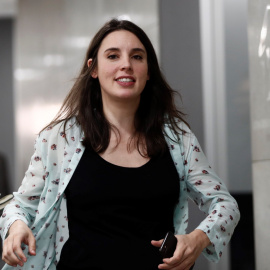 La portavoz del grupo confederal de Unidas Podemos, Irene Montero, en el Congreso de los Diputados. EFE/Mariscal