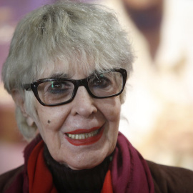 La actriz Concha Velasco durante la presentación de la obra 'La habitación de María' en el Teatro Goya, a 17 de mayo de 2021, en Barcelona. Kike Rincón / Europa Press