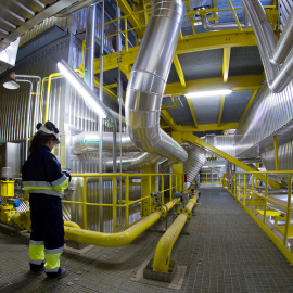 Central de producción eléctrica con biomasa de ENCE en Huelva./ENCE