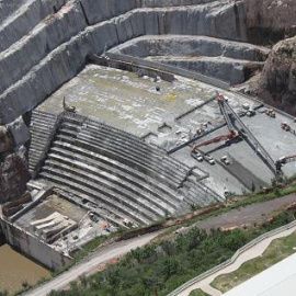 Vista de pájaro de la presa 'El Zapotillo'. / Gobierno del Estado de Guanajuato