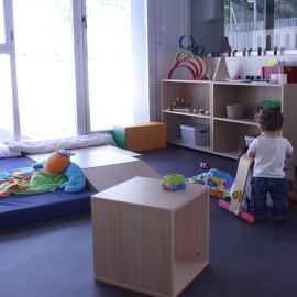 Unos niños en una escuela infantil madrileña. TWITTER