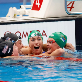 La nadadora sudafricana Tatjana Schoenmaker. / EFE - HOW HWEE YOUNG 
