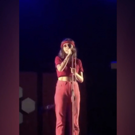 Zahara en su concierto en la noche del miércoles