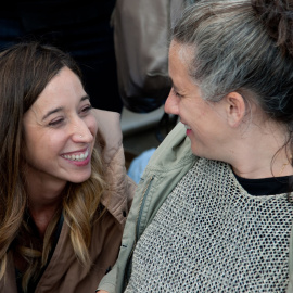 La actriz protagonista con la cineasta Lara Izagirre (Sherlock Films)