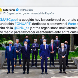 Captura de un tuit  del Ministerio de Asuntos Exteriores, Unión Europea y Cooperación.