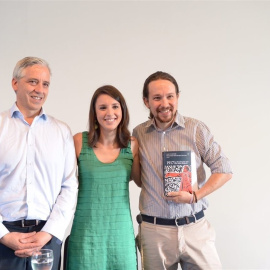 Pablo Iglesias, Irene Montero y Álvaro García Linera, vicepresidente de Bolivia DANI GAGO/PODEMOS
