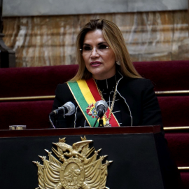  La autoproclamada presidenta de Bolivia, Jeanine Áñez. EFE/ Javier Mamani / Archivo