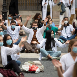 Protesta médicos