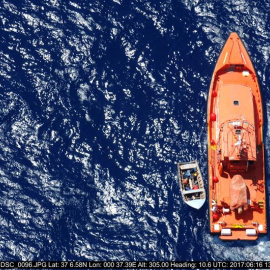 Rescate de migrantes. EFE.Archivo/Salvamento Marítimo