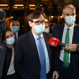 Salvador Illa a su llegada a la entrega de premios.  / EUROPA PRESS