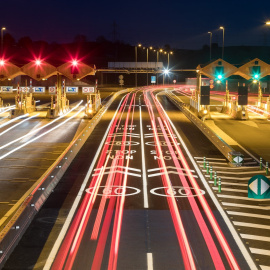 Peaje de la AP-7 en La Roca del Vallès.- ABERTIS