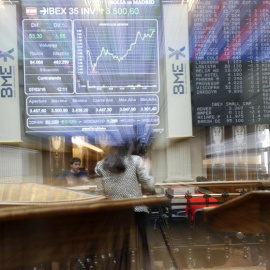 Imagen de archivo de la Bolsa de Madrid.- EFE