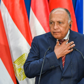 El ministro de Exteriores de Egipto, Sameh Shoukry.