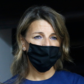 La ministra espanyola de Treball, Yolanda Díaz, a Barcelona, en una foto d'arxiu.