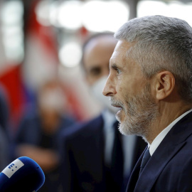 Fernando Grande Marlaska, el pasado 31 de agosto, en Bruselas.