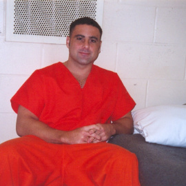 Pablo Ibar, en su celda de la cárcel de Florida. / EUROPA PRESS