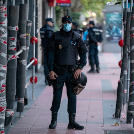 Desalojo del Centro Okupado de La Traba en Madrid