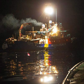 Vista del buque "Lifeline" de la ONG alemana Mission Lifeline en el mar Mediterráneo. (FELIX WEISS-MISSION | EFE)