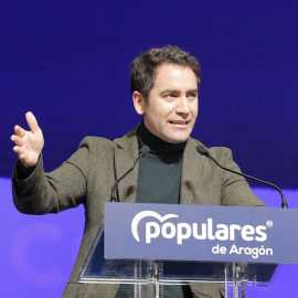 Teodoro García Egea, en el Congreso Autonómico del PP de Aragón, a 19 de diciembre de 2021, en Zaragoza.- Fabián Simón / Europa Press