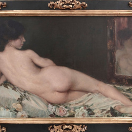 'Desnudo femenino', la obra de Aurelia Navarro expuesta en el Museo del Prado a raíz de la exposición 'Invitadas'.