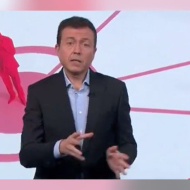 Manuel Sánchez durante su discurso en Antena 3 noticias.