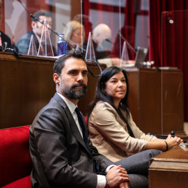 05/10/2022 - Roger Torrent a l'inici del judici contra la Mesa del Parlament que presidia.