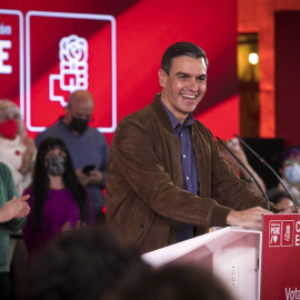 Pedro Sánchez en un acto en Castilla y León. Tomás Alonso / Europa Press