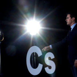 28/06/2019.- El líder de Ciudadanos Albert Rivera, durante el acto previo a la reunión ordinaria del Consejo General de su partido. / EFE - JUAN CARLOS HIDALGO