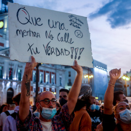 Manifestante Puerta del Sol
