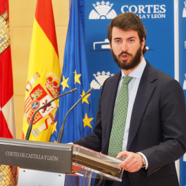 El líder de Vox en Castilla y León, Juan García-Gallardo. Photogenic/Claudia Alba / Europa Press.