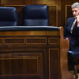 El ministro del Interior, Fernando Grande-Marlaska, en una sesión plenaria en el Congreso de los Diputados, a 22 de noviembre de 2022, en Madrid.