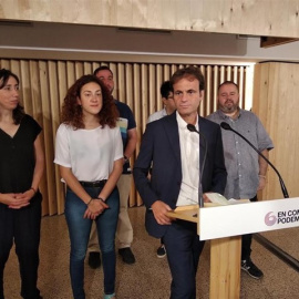 Jaume Asens en la roda de premsa. EUROPA PRESS