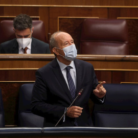 El ministro de Justicia, Juan Carlos Campo, durante la sesión de control al Gobierno celebrada este miércoles en el Congreso.