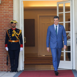 El presidente del Gobierno, Pedro Sánchez, en el Palacio de la Moncloa, a 22 de julio de 2022, en Madrid.