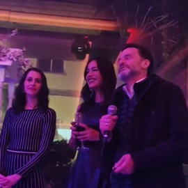 02/12/2022 Edmundo Bal interviene durante una celebración navideña de Ciudadanos en Madrid, junto a Inés Arrimadas y Begoña Villacís