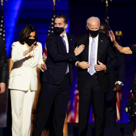 Joe Biden celebra la victoria en las elecciones presidenciales de EEUU.