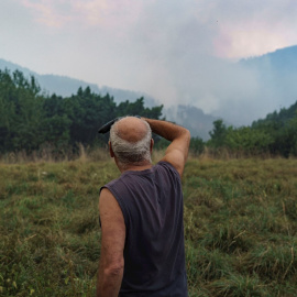 07/09/2021 El fuego está devastando la parroquia lucense de Ribas de Sil