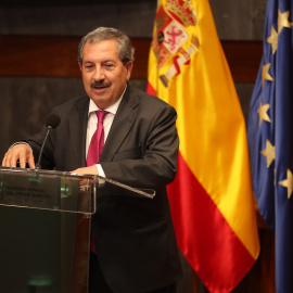 El presidente del Consejo General del Poder Judicial y vocal, Rafael Mozo, interviene durante los premios del Observatorio contra la Violencia Doméstica y de Género, en el Consejo General del Poder Judicial (CGPJ), a 29 de noviembre de 2022, en Madrid.