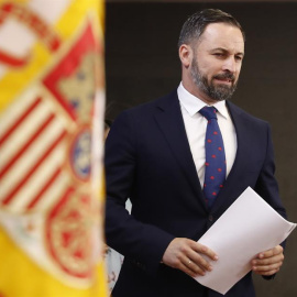 27.06.2019 / Santiago Abascal, durante una rueda de prensa. EFE / Ballesteros