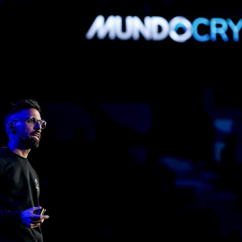 El CEO de Mundo Crypto, Mani Thawani, durante el macroevento celebrado el pasado mes de septiembre.
