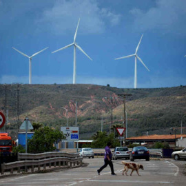 Vista de un complejo de energía eólica en Calahorra (La Rioja). REUTERS/Vincent West