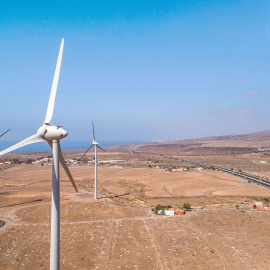 Parque Eólico San Bartolomé, en Gran Canaria, gestionado por Ecoener.