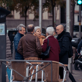 Varias personas ancianas, a 29 de noviembre de 2023, en Madrid.