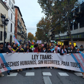 10/12/2022 Centenares de personas se manifiestan en Madrid contra las enmiendas del PSOE a la ley trans en una protesta que se ha extendido a una veintena de ciudades